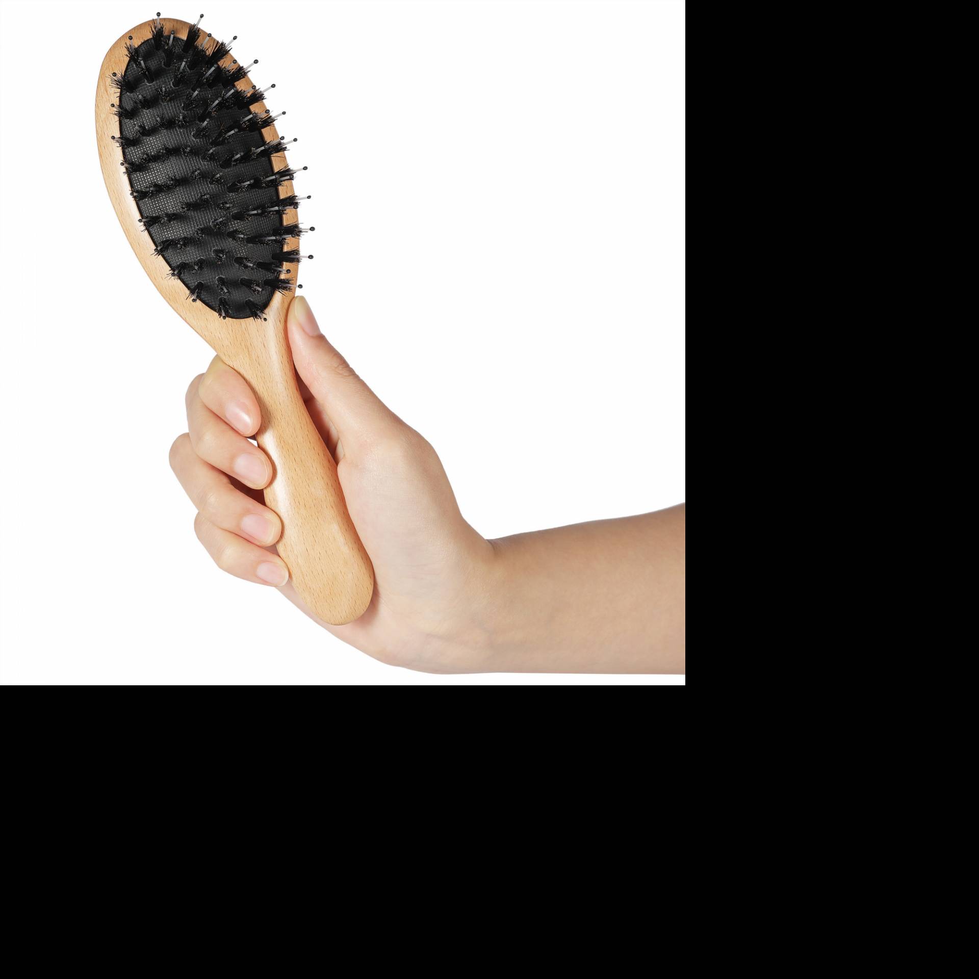 Good Quality Boar Bristle Hair Brush Nylon Tooth Rubber Handle Hairbrush For Children Hot Sale Products